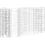 vidaXL Gabionska povišena gredica od pocinčanog željeza 190x50x100 cm | shoptok.hr
