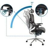 MID.YOU Pisarniški Stol Ergo-u2 L, Črna | Shoptok.si