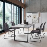 CARRYHOME Jedilna miza , siva | Shoptok.si