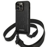 Karl Lagerfeld MONOGRAM PLAKETA LOGO OVITEK NA TRAK ZA IPHONE 14 PRO ČRNA, (21897660) | Shoptok.si