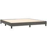  Box spring postelja z vzmetnico LED temno siva 200x200 cm žamet, (20789726) | Shoptok.si