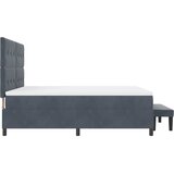  s opruga kutije Tamno siva 200 x 180 cm Baršun | shoptok.hr