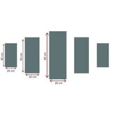 WALLXPERT dekorativna slika od 5 delova fog Cene