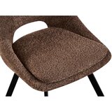 MID.YOU STOL, les, kovina, tekstil rjava | Shoptok.si