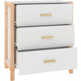  Komoda bijela 62 x 38 x 70 cm od konstruiranog drva | shoptok.hr