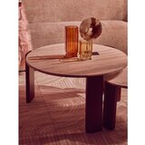 Premier Housewares Rjava/v svetli naravni barvi okrogla klubska mizica z marmorno mizno ploščo ø 60 cm Palermo – | Shoptok.si