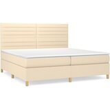  s oprugama i madracem krem 200 x 200 cm od tkanine | shoptok.hr
