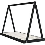  Za dječji krevet crni 80 x 200 cm od masivne borovine | shoptok.hr