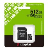 Kingston SDCS3/512GB MicroSD 512GB, Canvas Select Plus, Class 10 UHS-I U3 V30 A1 Cene