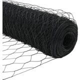 vidaXL Heksagonalna Ograda Siva 1.5x10 m Čelik, Ograda Postovi 7 kom Siva Ø32 mm 200 cm Galvanizirani Čelik | shoptok.hr