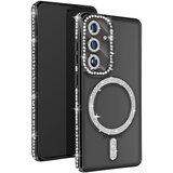 AVIZAR Diamantno ohišje za Samsung Galaxy S24 MagSafe Contour Strass, Črna, (5000013032) | Shoptok.si