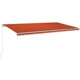  Tenda na ručno uvlačenje LED 600 x 300 cm narančasto-smeđa | shoptok.hr