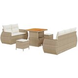 vidaXL Vrtna sedežna garnitura 8 pcs bež in krem 80 x 80 x 71 cm, (5000020639) | Shoptok.si