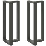  Noge za barsko mizo v obliki črke T 2 kosa antracit 40x35x(100-101) cm jeklo | Shoptok.si