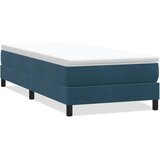 Box Spring krevet bez madracem tamnoplavi 100x220 cm baršun | Eponuda.com