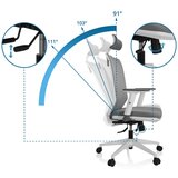 MID.YOU Pisarniški Stol Profondo Pro W, Siva | Shoptok.si
