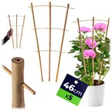 KADAX 5x bambusova opora za lestev za rože, rastline, zelenjavo, vzpenjavke, trojna, 46 cm, (5000362654) | Shoptok.si