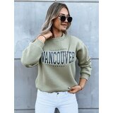 DStreet Women's hoodless sweatshirt VANCOUVER dark green Cene