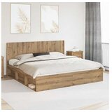vidaXL Uzglavlje Hrast artisan Konstruirano drvo - Hrast artisan 200 cm | shoptok.hr