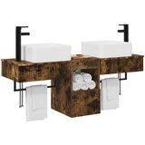  Set ormarića za kupaonicu 3 kom. Dimljeni hrast 53 x 35 x 39 cm | shoptok.hr
