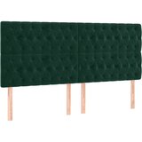  Uzglavlje tamnozeleno 180x7x118/128 cm baršunasto | Eponuda.ba