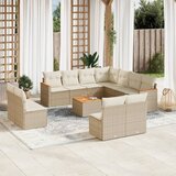 vidaXL 12-dijelni set vrtnih sofa od poliratana s jastucima bež | shoptok.hr