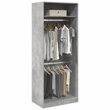 vidaXL Ormar siva boja betona 80x50x200 cm od iverice | shoptok.hr