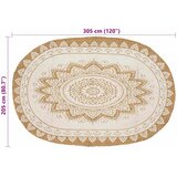  Tepisi za područja Prirodna boja s bijelim otiskom 205 x 305 cm | Eponuda.ba