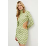 Elisabetta Franchi Obleka zelena barva, AB56041E2 NORBLIN