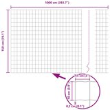 Euro ograda 1,5 x 10 m Željezo prekriveno PVC-om | shoptok.hr