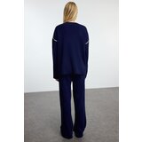 Trendyol Navy Blue Piping Detailed Knitwear Top-Bottom Set | Eponuda.ba