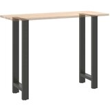  Noge za barski stol antracit boje 2 kom 50 x (100-101) cm čelik Slike