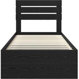  Krevetna konstrukcija Crna 75 x 190 cm Čvrsto borovo drvo | shoptok.hr
