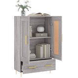  Visoka komoda siva boja hrasta 69,5x31x115 cm konstruirano drvo | Eponuda.com