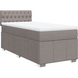  Krevet s oprugama i madracem smeđesivi 100 x 200 cm od tkanine | shoptok.hr