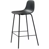 Unique Furniture Crna plastična barska stolica 92,5 cm Whitby -
