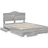  Konstrukcija postelje Siva Sonoma 150 x 200 cm Konstruiran les, (5000102284) | Shoptok.si