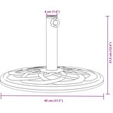  Baza suncobrana za stupove Ø 38/48 mm 12 kg okrugla | shoptok.hr