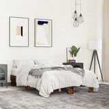 vidaXL Okvir kreveta boja hrasta 140x190 cm konstruirano drvo i metal Cijene