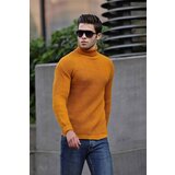 Madmext Yellow Turtleneck Sweater 4368 cene