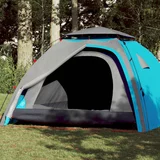  Kupolasti šator za kampiranje za 4 osobe plavi brzo otpuštanje