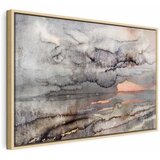  Slika - Connected Clouds (1 Part) Wide 60x40 U prirodnom drvenom okviru | shoptok.hr