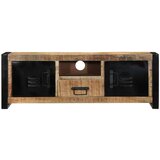 vidaXL TV omarica 100x30x35 cm Masivni neobdelan les Mango | Shoptok.si