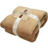 Odeja sherpa 130x180cm svetlo rjava 260g PROMOCIJA Cene