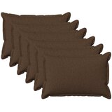  Presvlaka za jastuk 6 pcs HOUTEN Smeđa 50 x 75 cm Umjetni lan | shoptok.hr