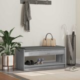  Klupa za hodnik s jastukom Sivi Sonoma 103 x 38 x 45 cm | shoptok.hr
