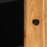  Komoda s 2 vrata 90 x 33 x 75 cm od masivnog drva bagrema | Eponuda.com