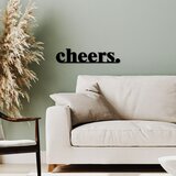Wallity Zidna dekoracija Cheers, 70x16 cm, Crna Cene