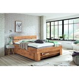 Livetastic postelja s predalom 140 cm x 200 cm , barve hrasta | Shoptok.si