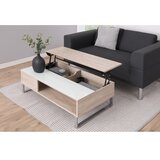 Actona Konferencijski sto sa podiznom pločom ENZO 110x60 cm bela/hrast sonoma | Eponuda.com